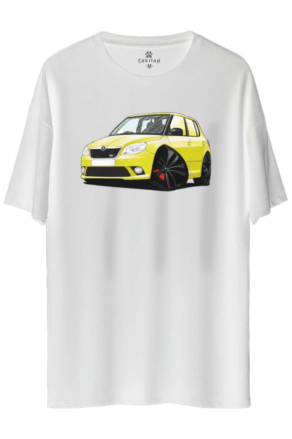 Skoda Fabia2 Baskılı Oversize Tişört