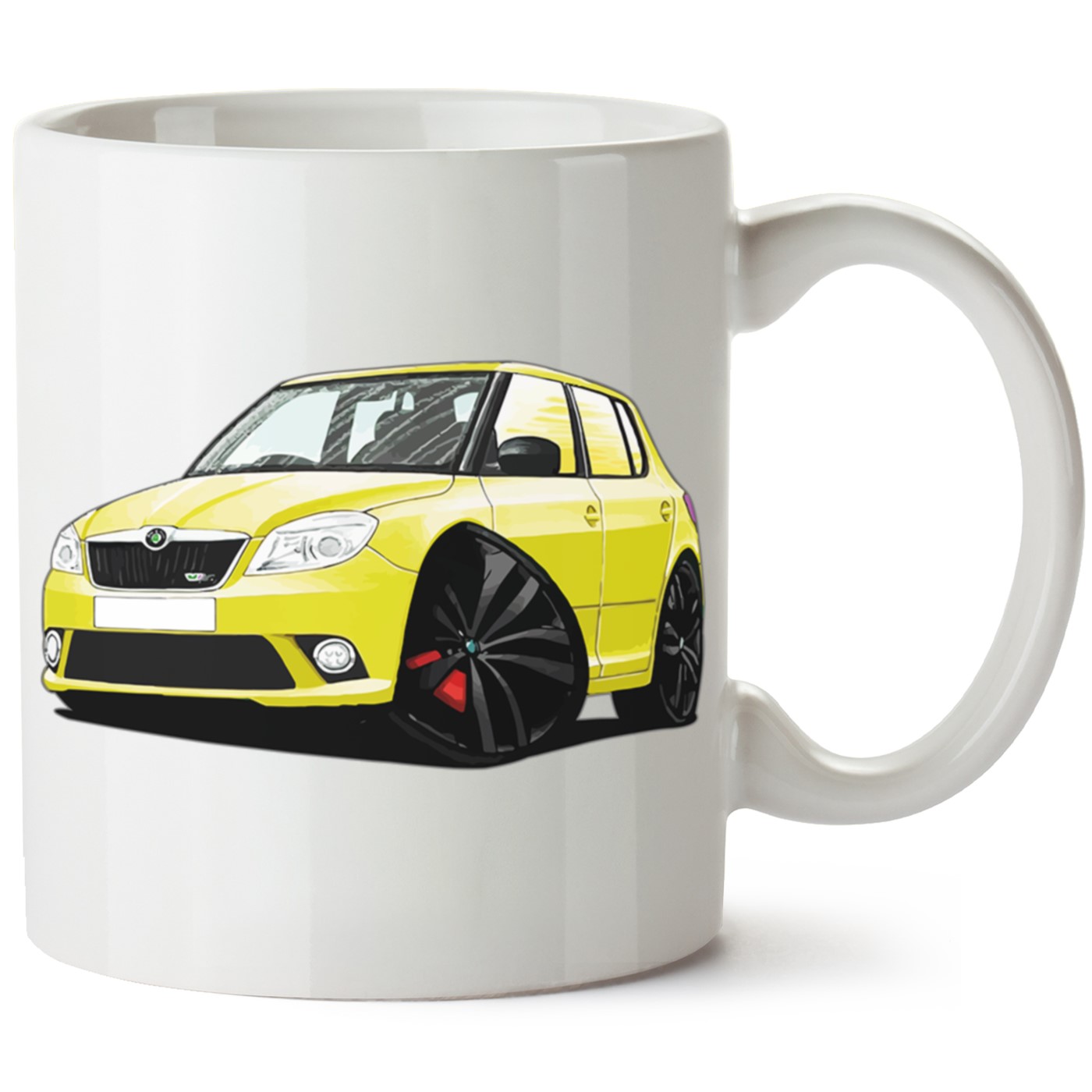 Skoda Fabia2 Baskılı Porselen Kupa Bardak