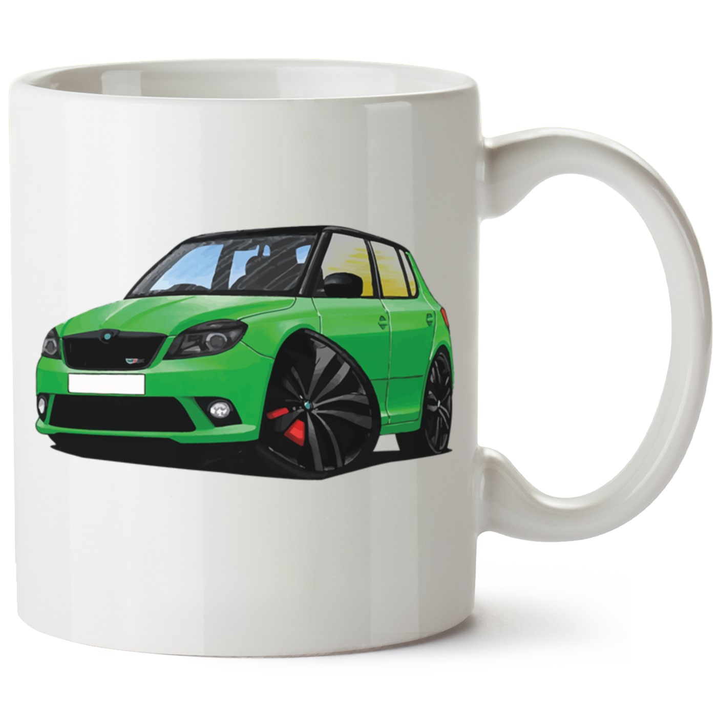 Skoda Fabia2 Baskılı Porselen Kupa Bardak