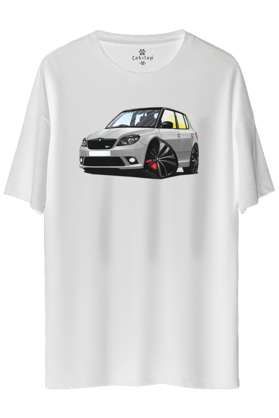 Skoda Fabia2 Baskılı Oversize Tişört
