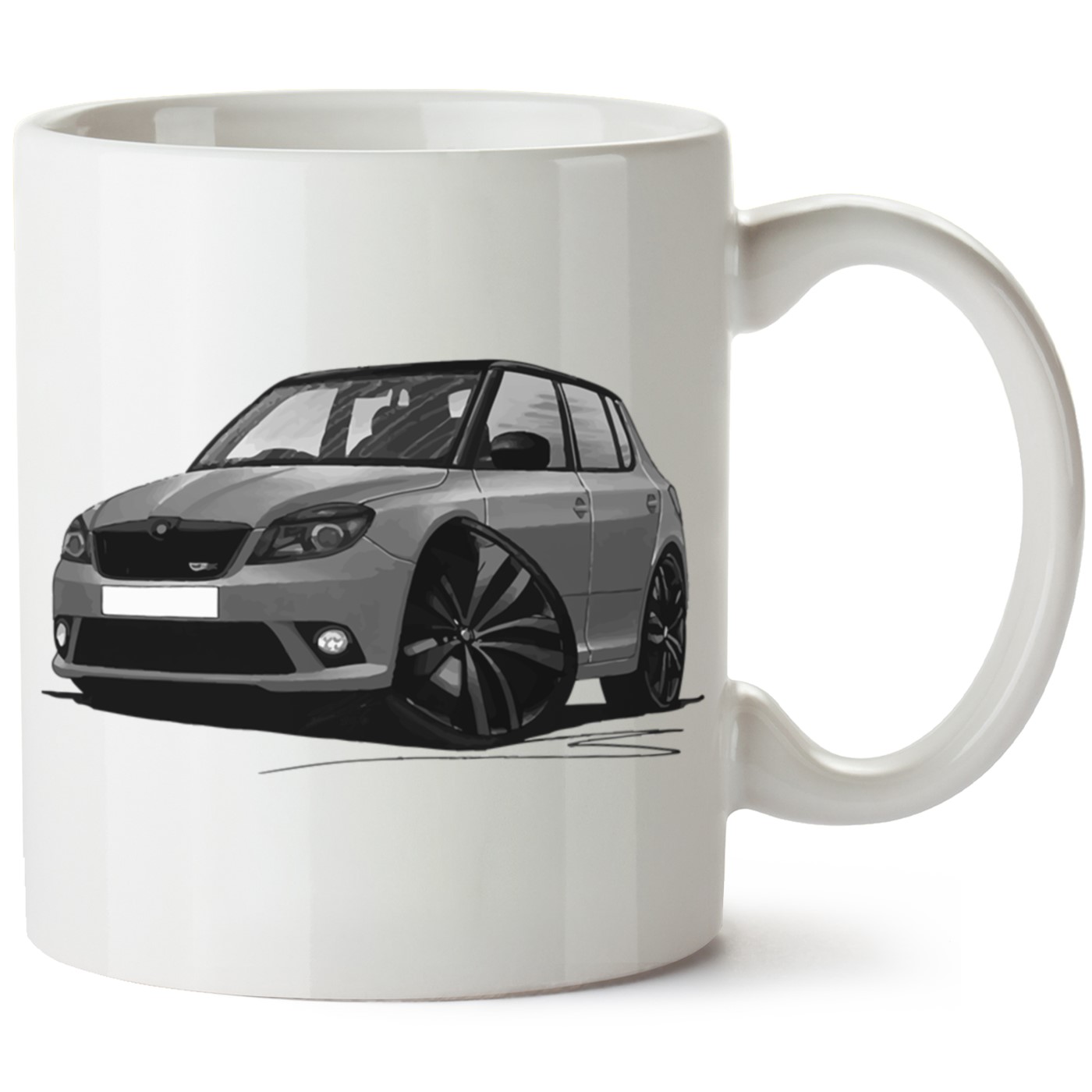 Skoda Fabia2 Baskılı Porselen Kupa Bardak