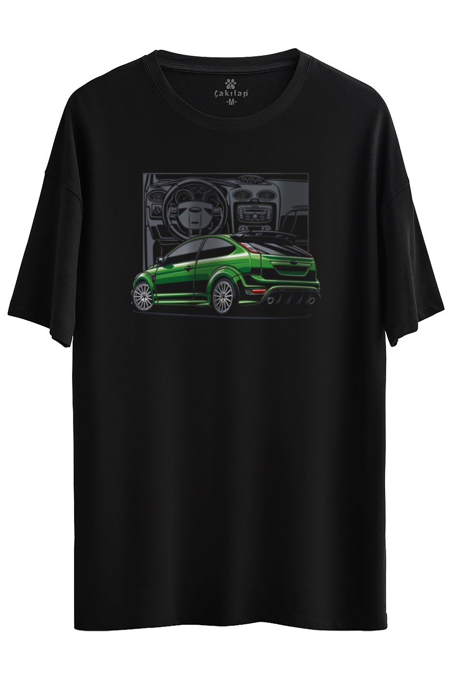 Ford Focus Mk2 Baskılı Oversize Tişört