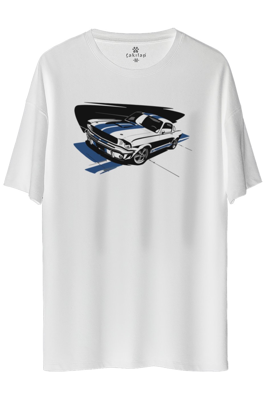 Ford Mustang Baskılı Oversize Tişört