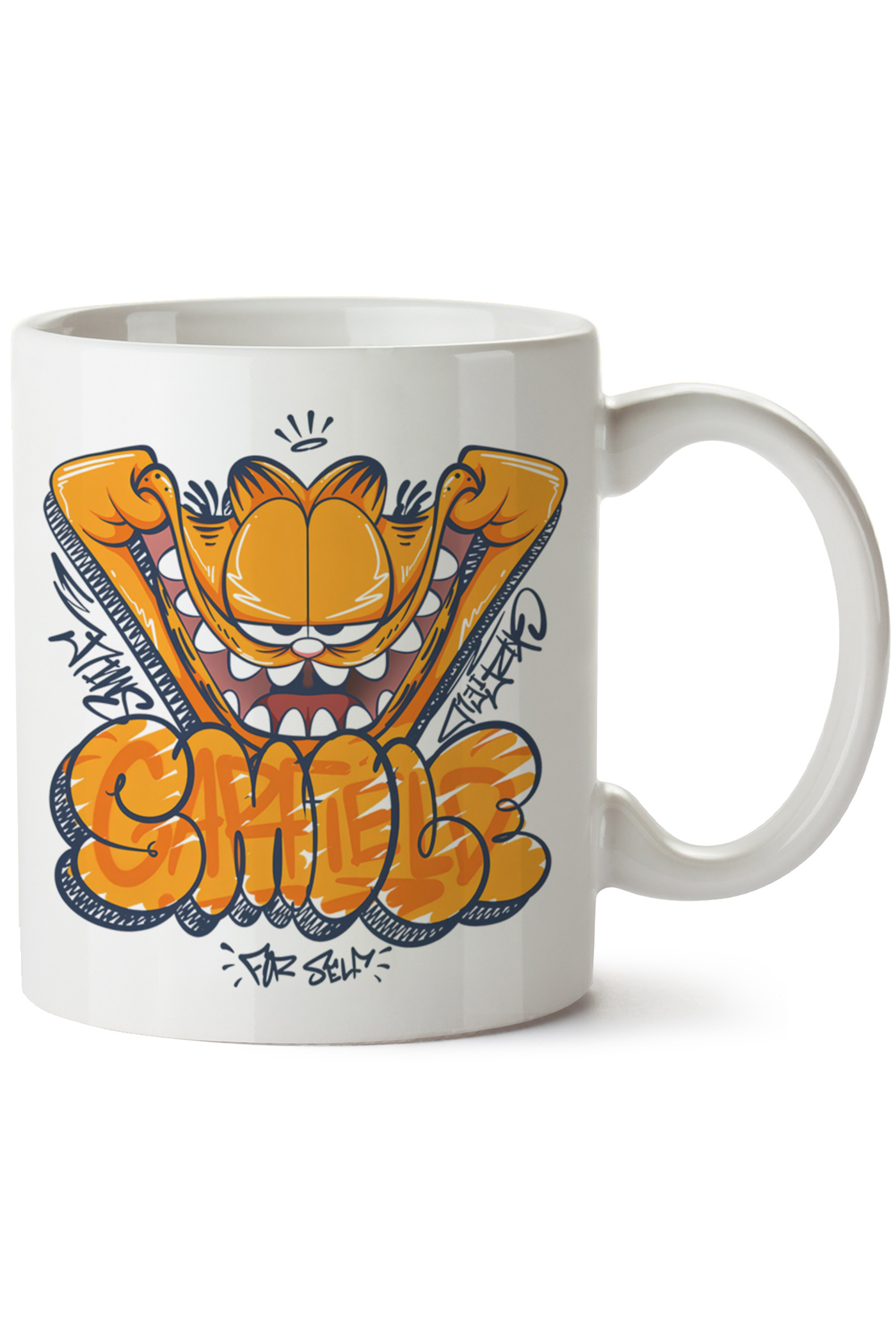 Garfield Baskılı Porselen Kupa Bardak