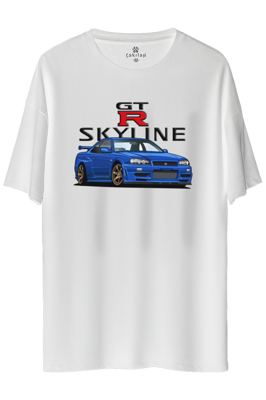 Nissan Gt-r34 Baskılı Oversize Tişört