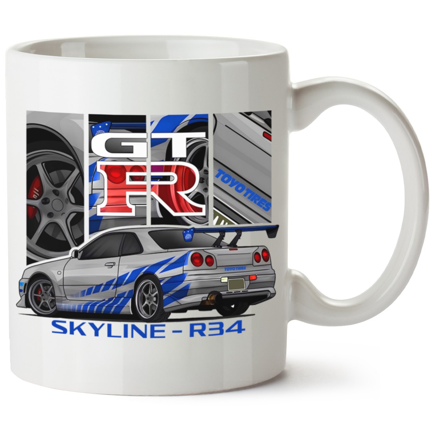 Nissan R34 Baskılı Porselen Kupa Bardak