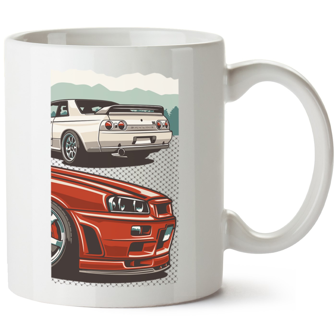 Nissan R34 Baskılı Porselen Kupa Bardak