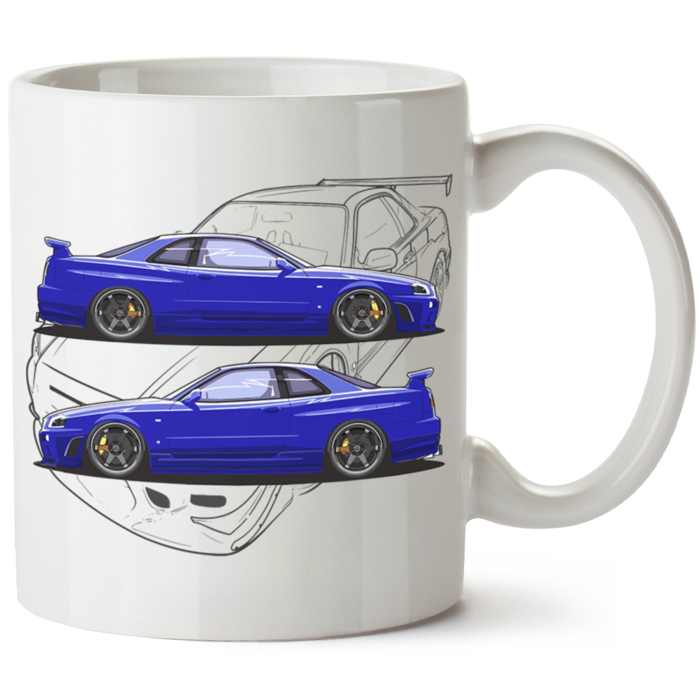 Nissan R34 Baskılı Porselen Kupa Bardak