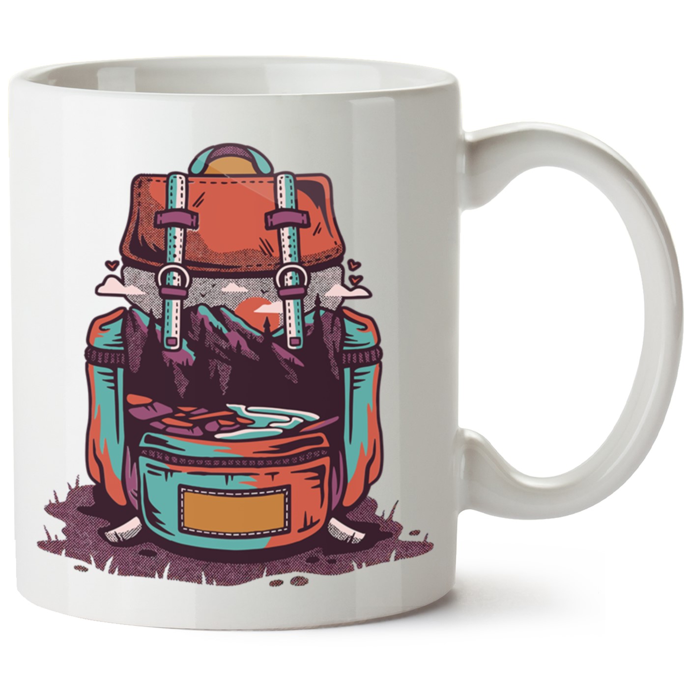 Macera-Doğa Baskılı Porselen Kupa Bardak