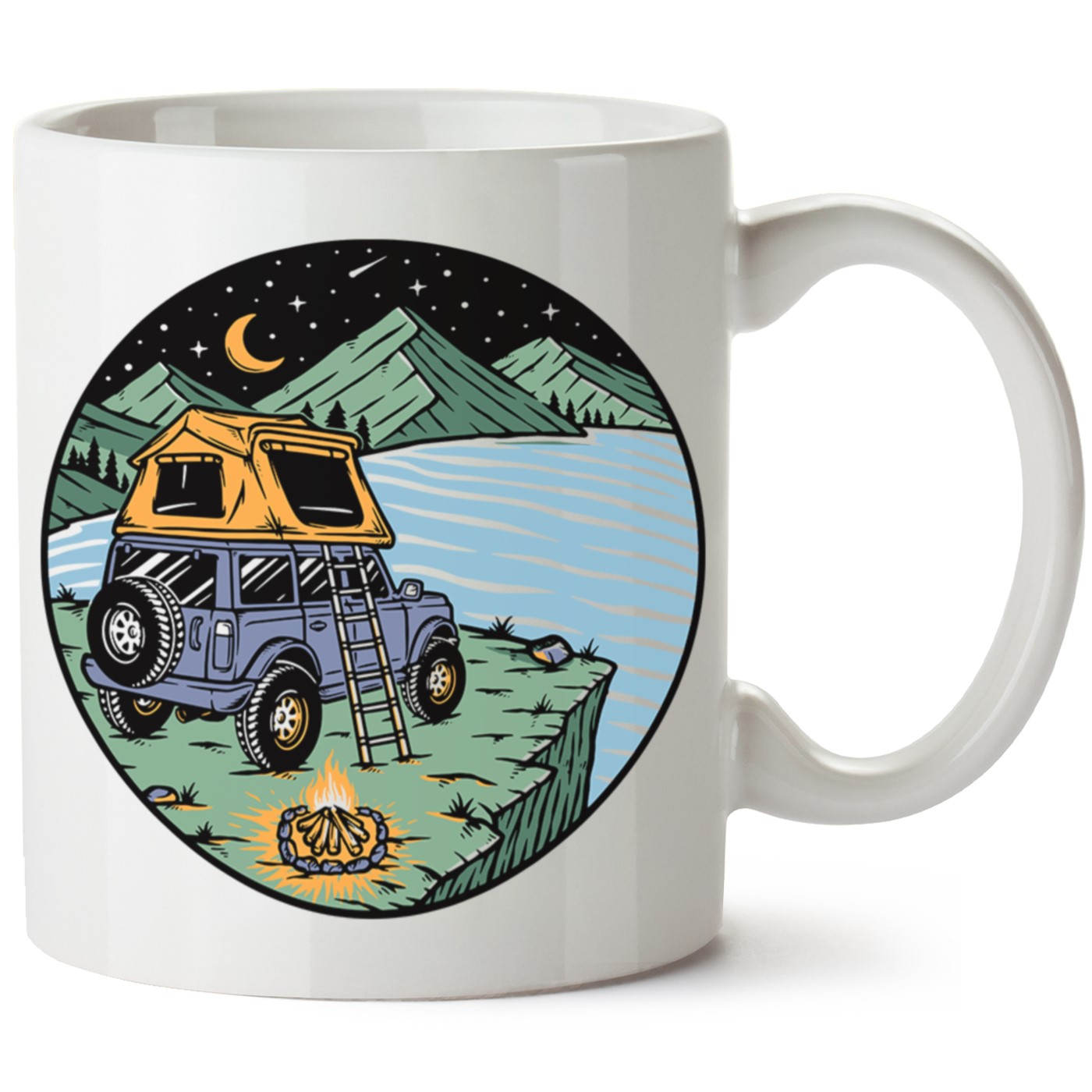 Macera-Doğa Baskılı Porselen Kupa Bardak