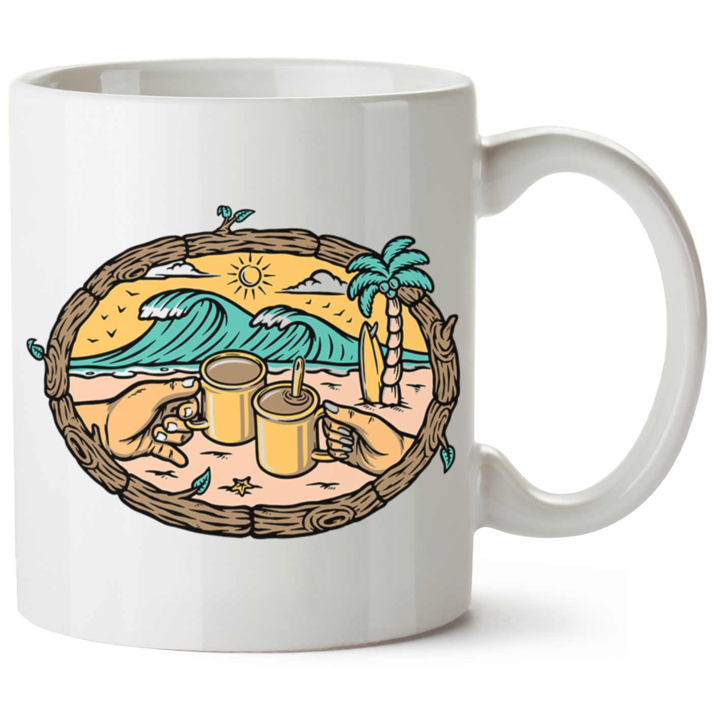 Macera-Doğa Baskılı Porselen Kupa Bardak