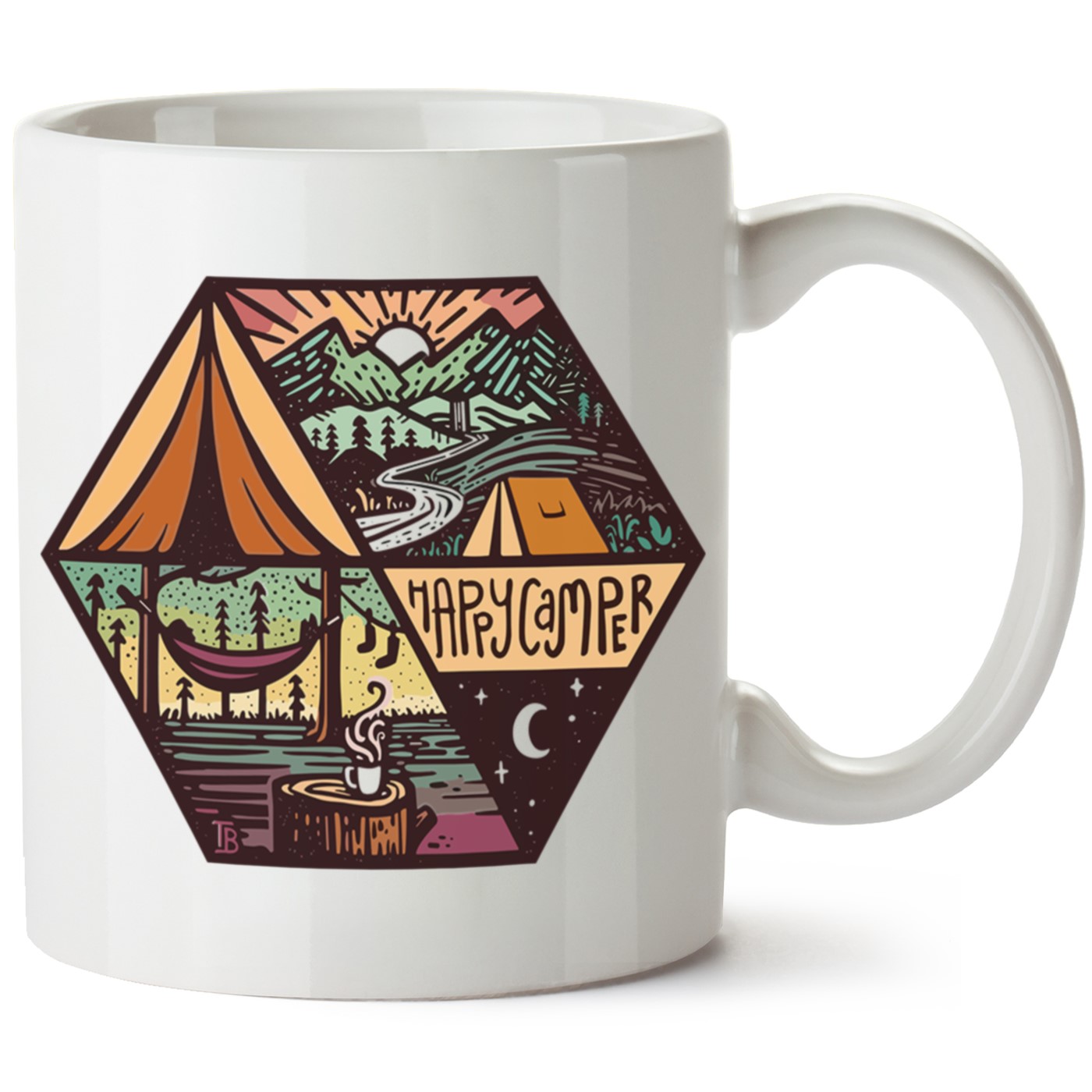 Macera-Doğa Baskılı Porselen Kupa Bardak