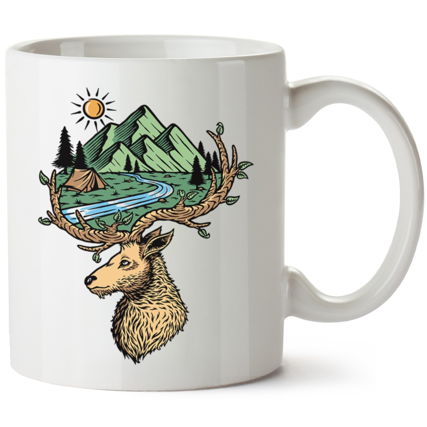 Macera-Doğa Baskılı Porselen Kupa Bardak