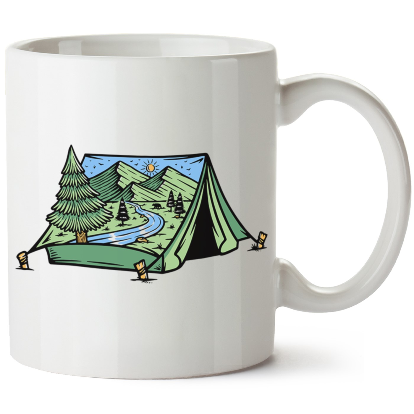 Macera-Doğa Baskılı Porselen Kupa Bardak