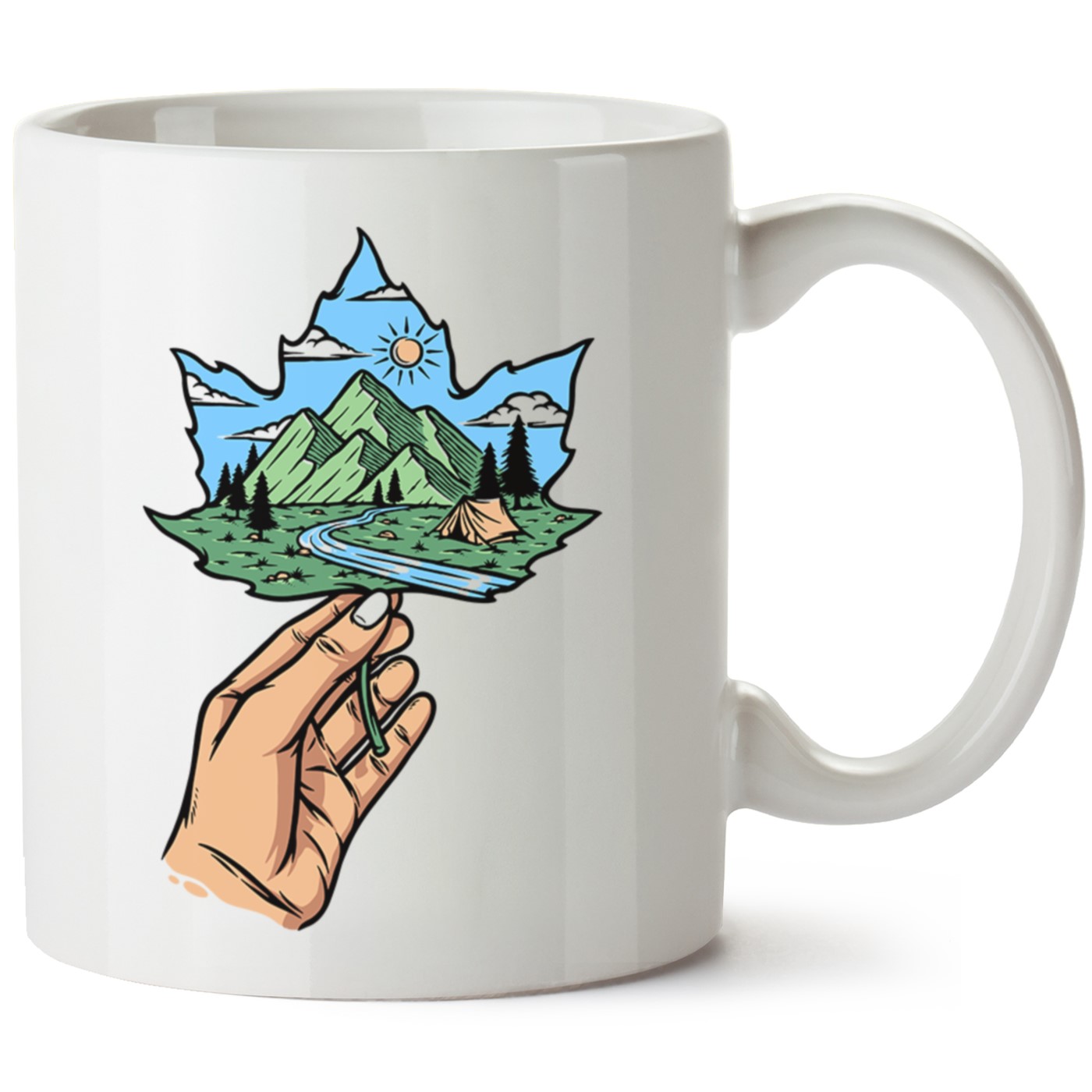 Macera-Doğa Baskılı Porselen Kupa Bardak