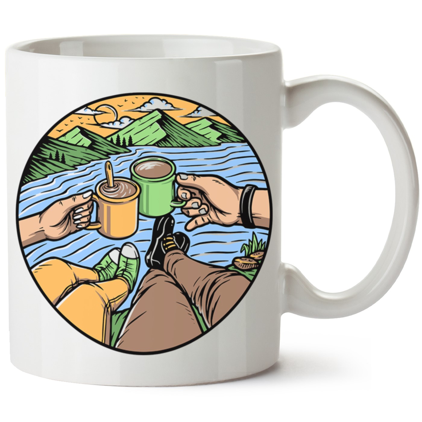 Macera-Doğa Baskılı Porselen Kupa Bardak