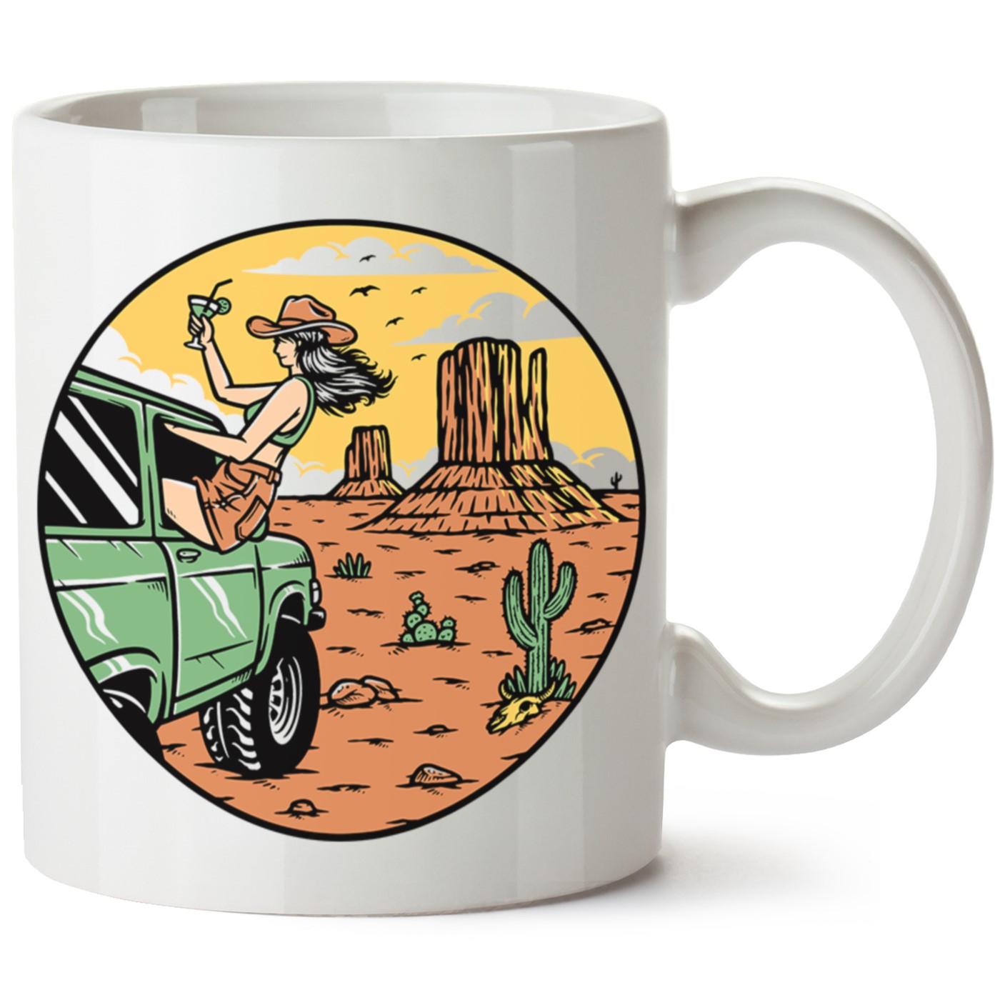 Macera-Doğa Baskılı Porselen Kupa Bardak