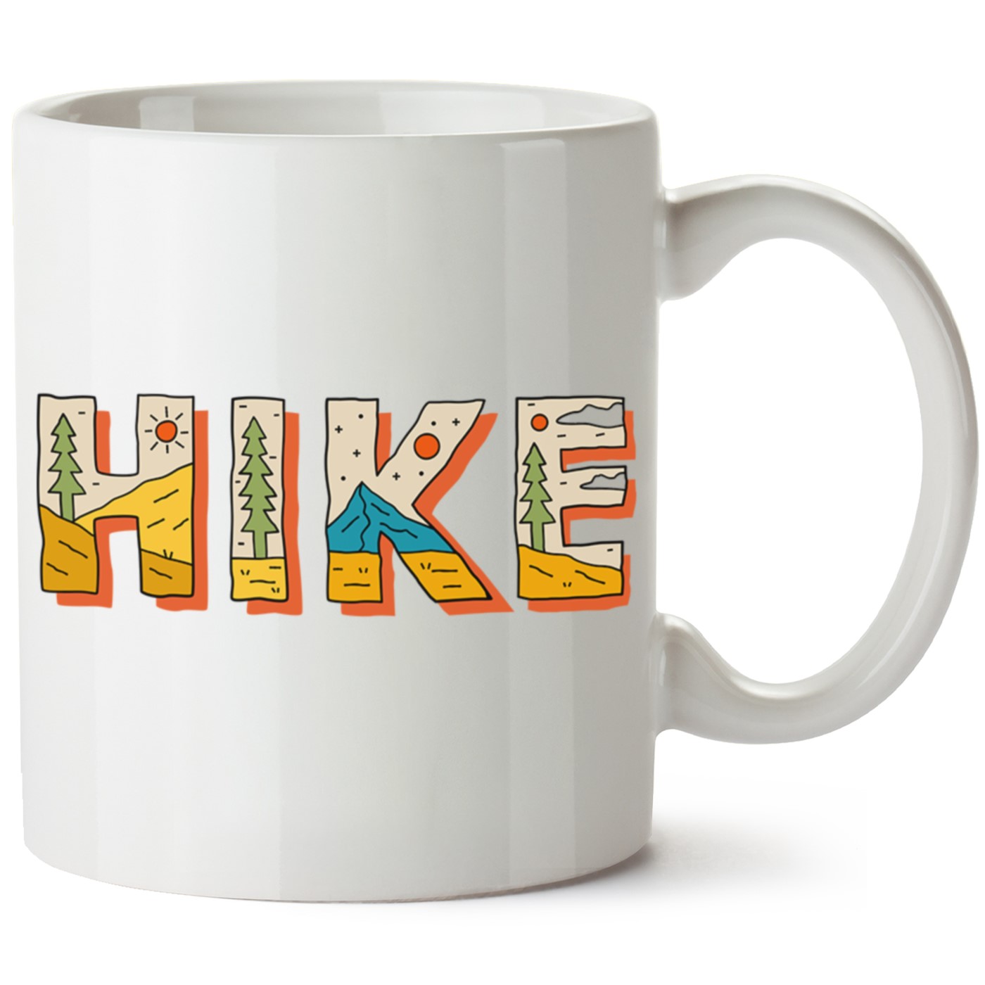 Macera-Doğa Baskılı Porselen Kupa Bardak