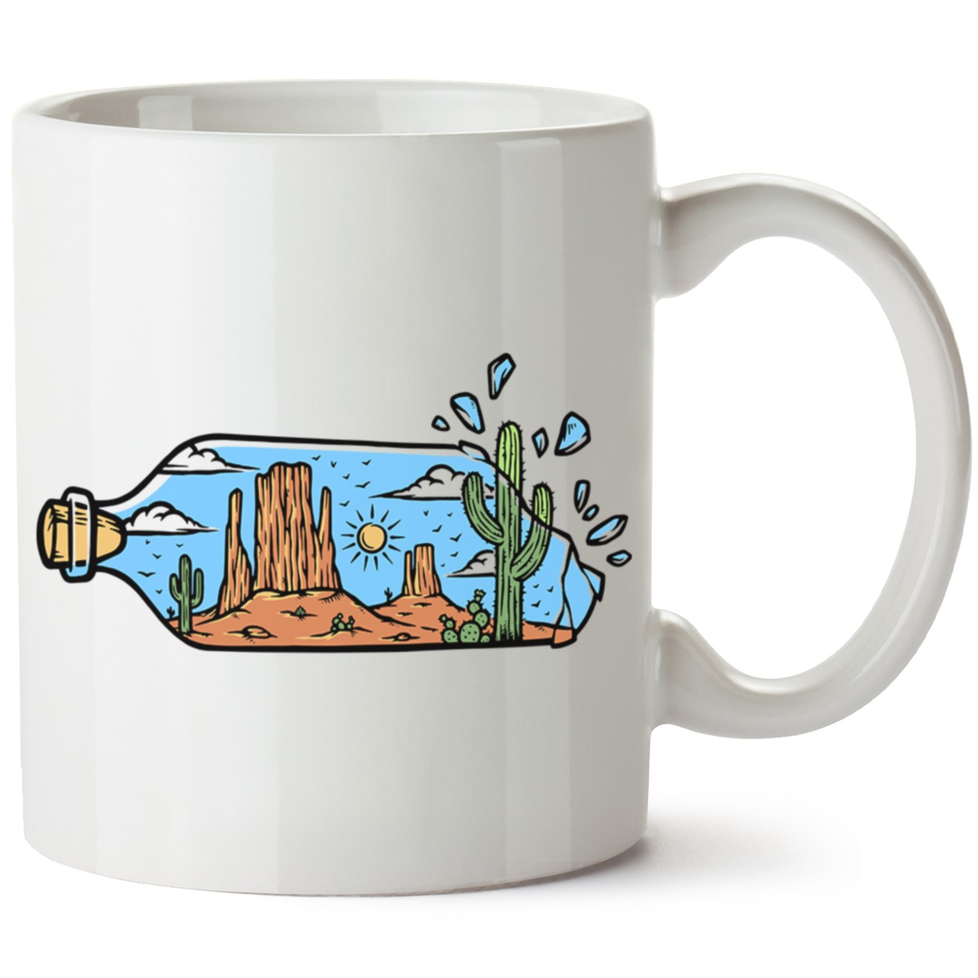 Macera-Doğa Baskılı Porselen Kupa Bardak