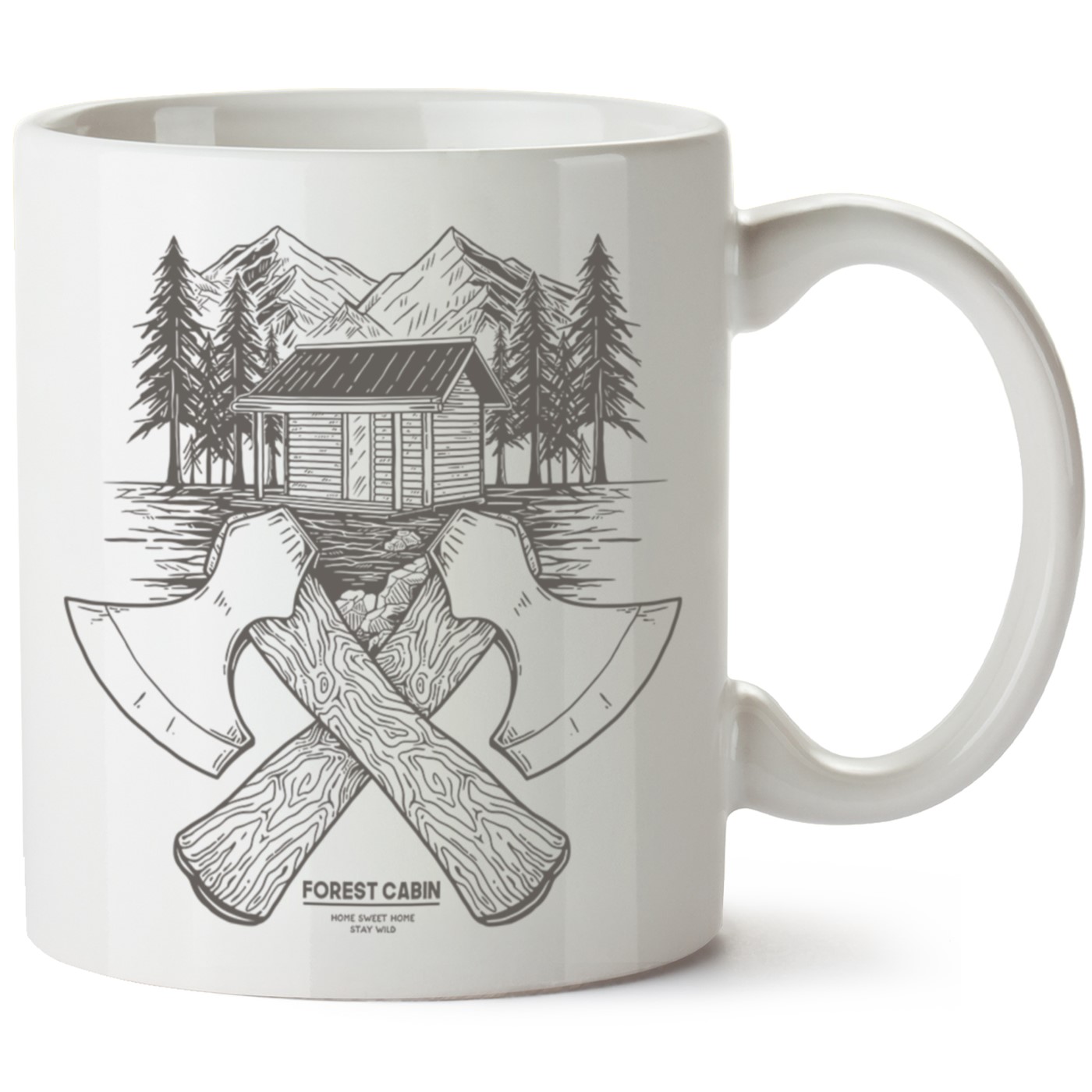 Macera-Doğa Baskılı Porselen Kupa Bardak