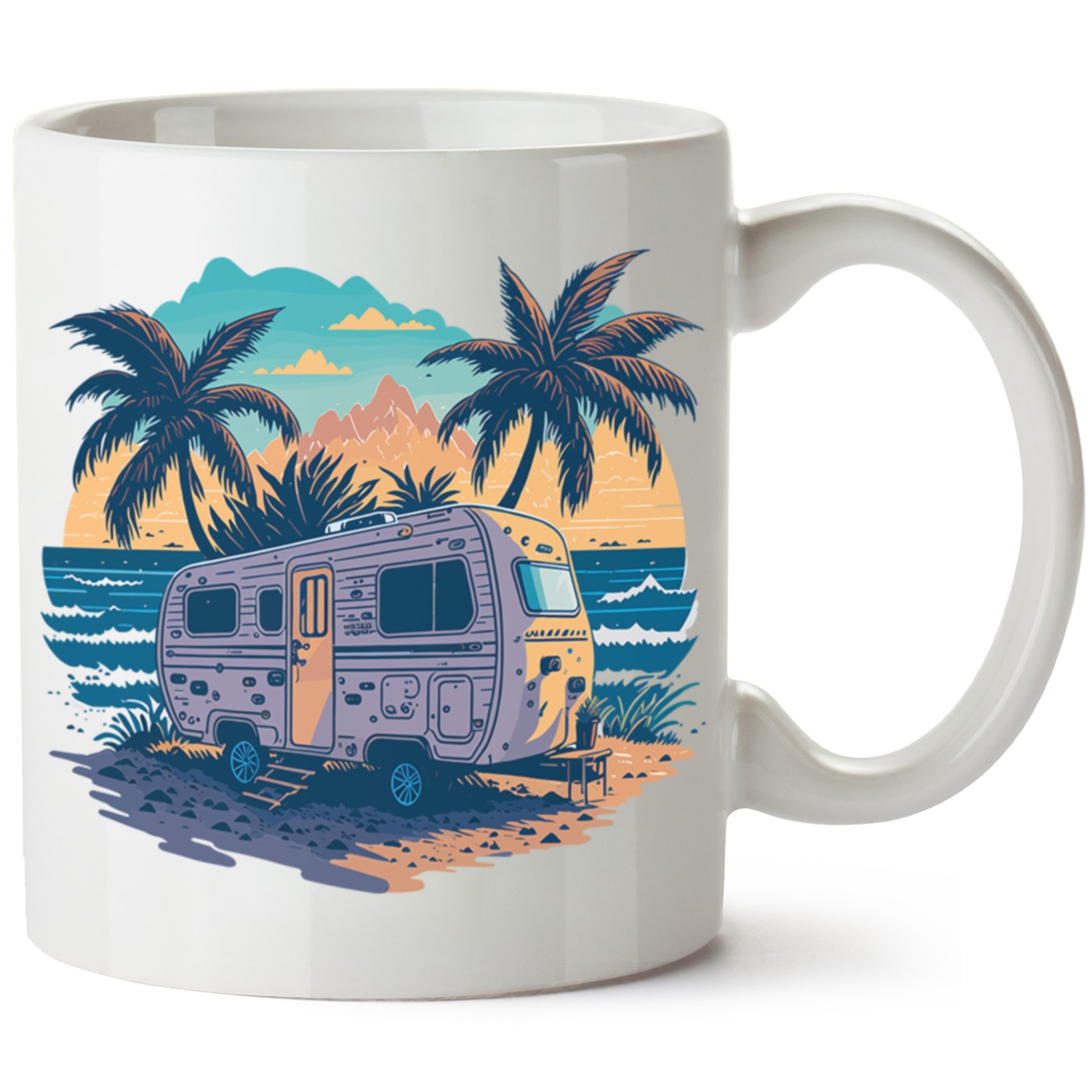 Macera-Doğa Baskılı Porselen Kupa Bardak