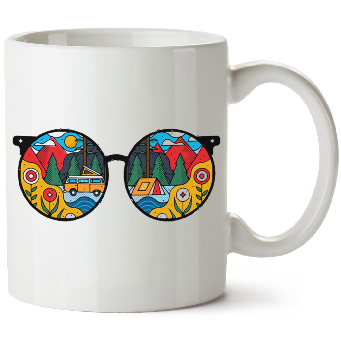 Macera-Doğa Baskılı Porselen Kupa Bardak