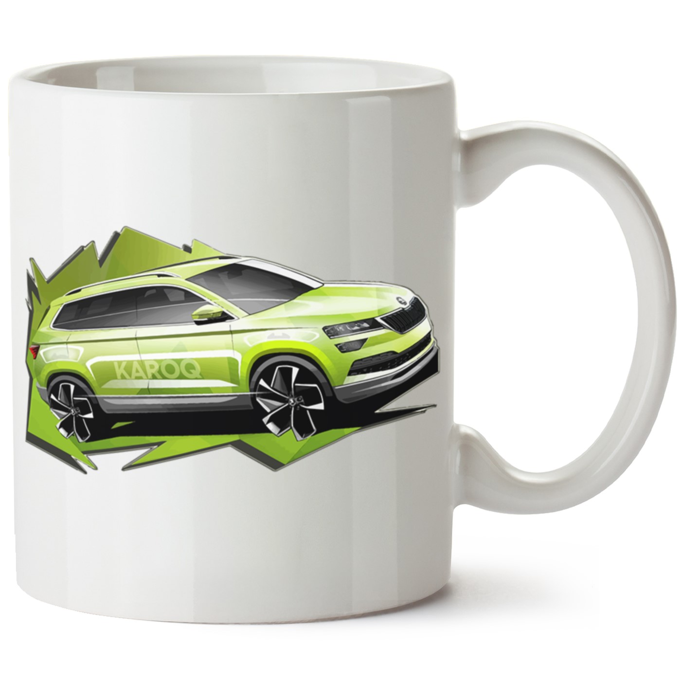 Skoda Karoq Baskılı Porselen Kupa Bardak