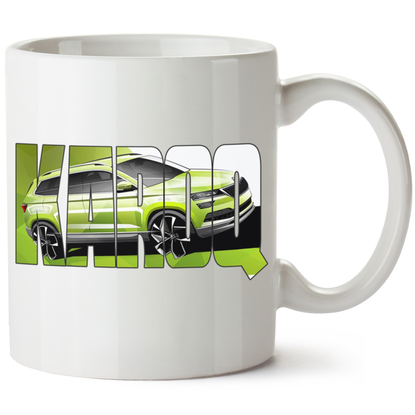 Skoda Karoq Baskılı Porselen Kupa Bardak