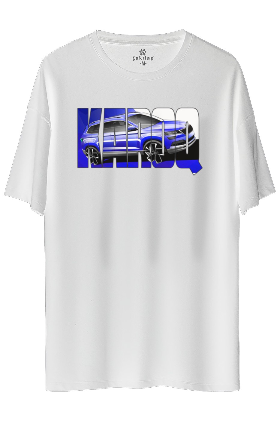 Skoda Karoq Baskılı Oversize Tişört