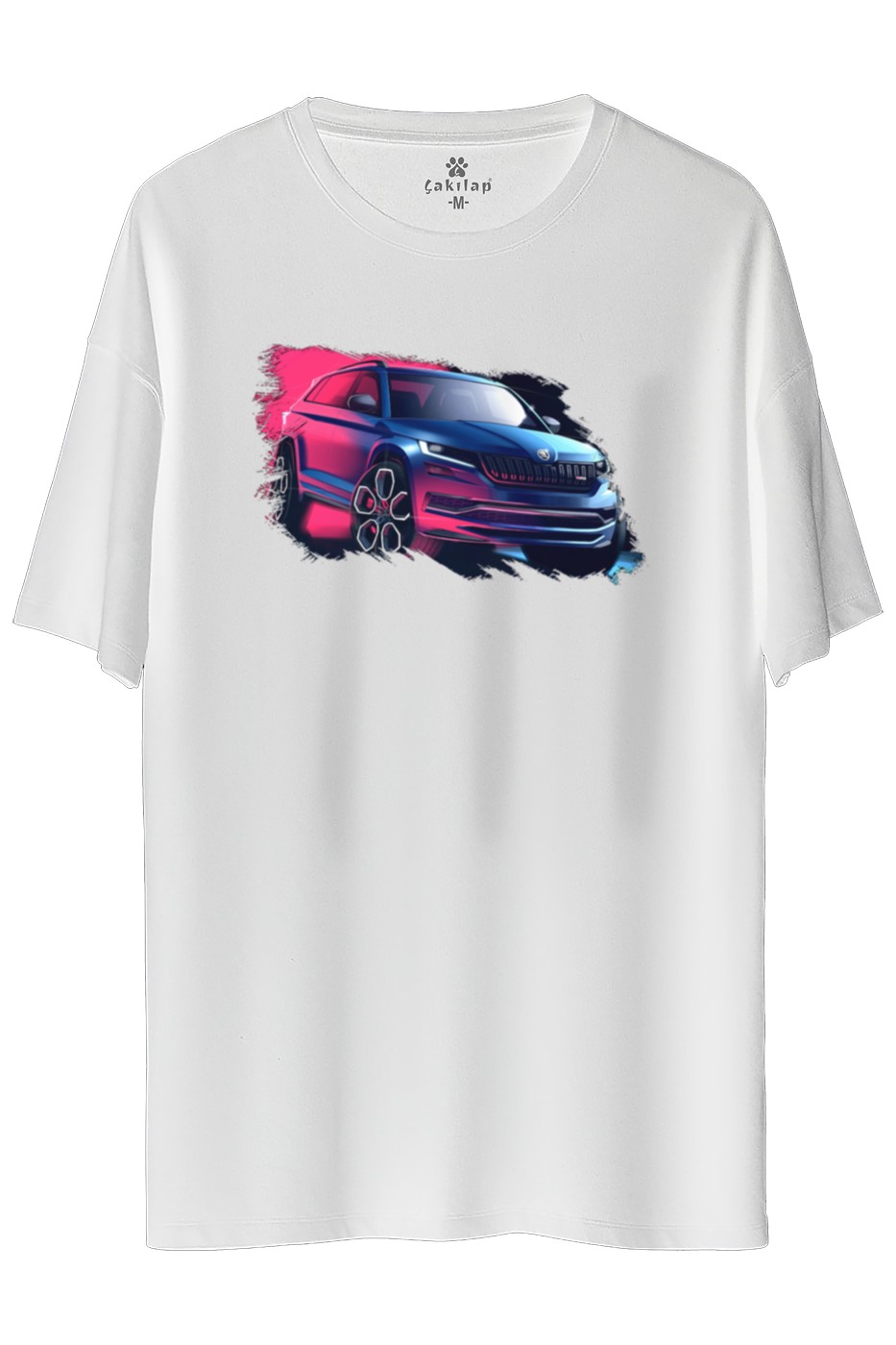 Skoda Kodiaq Baskılı Oversize Tişört