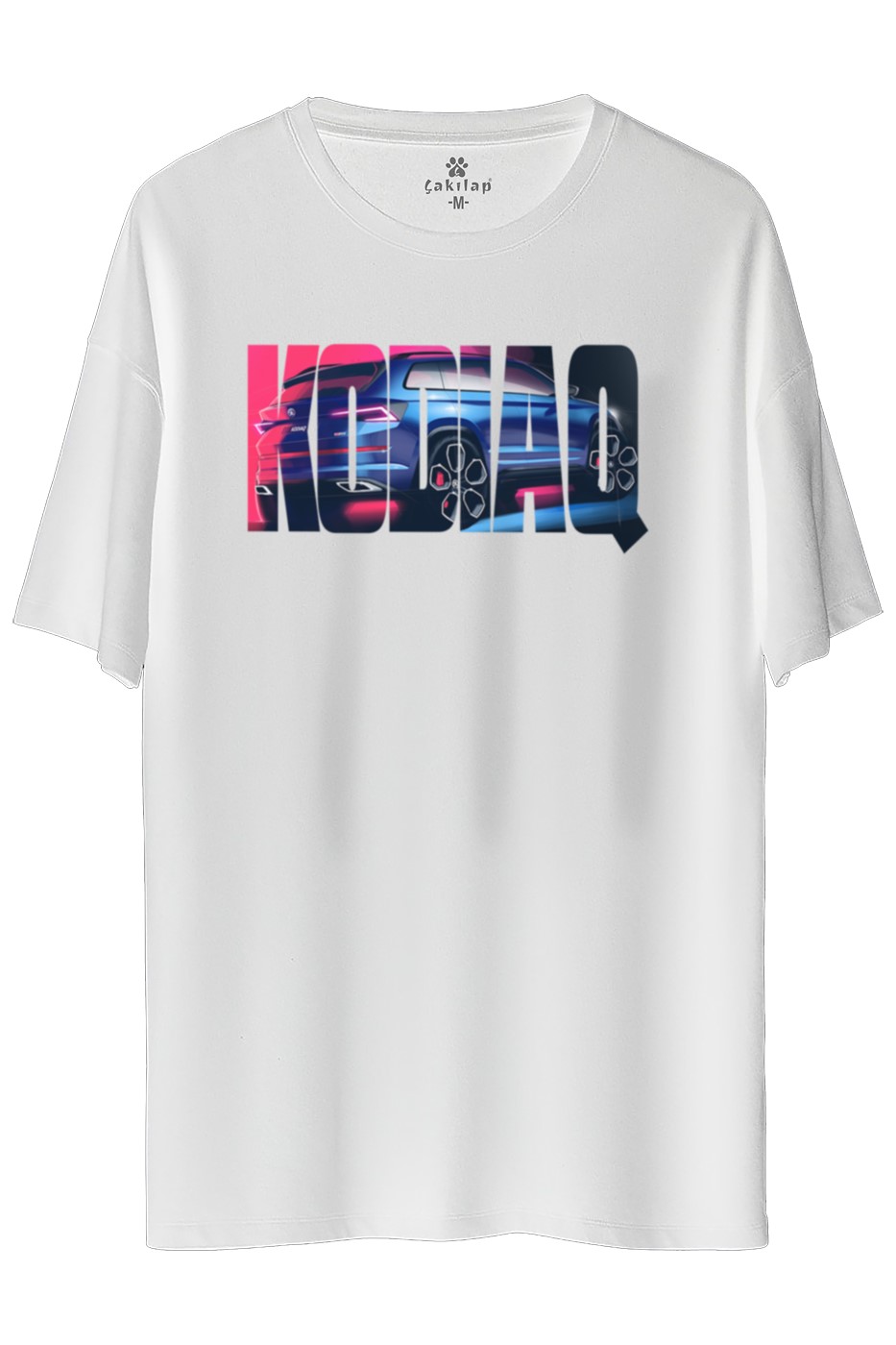 Skoda Kodiaq Baskılı Oversize Tişört
