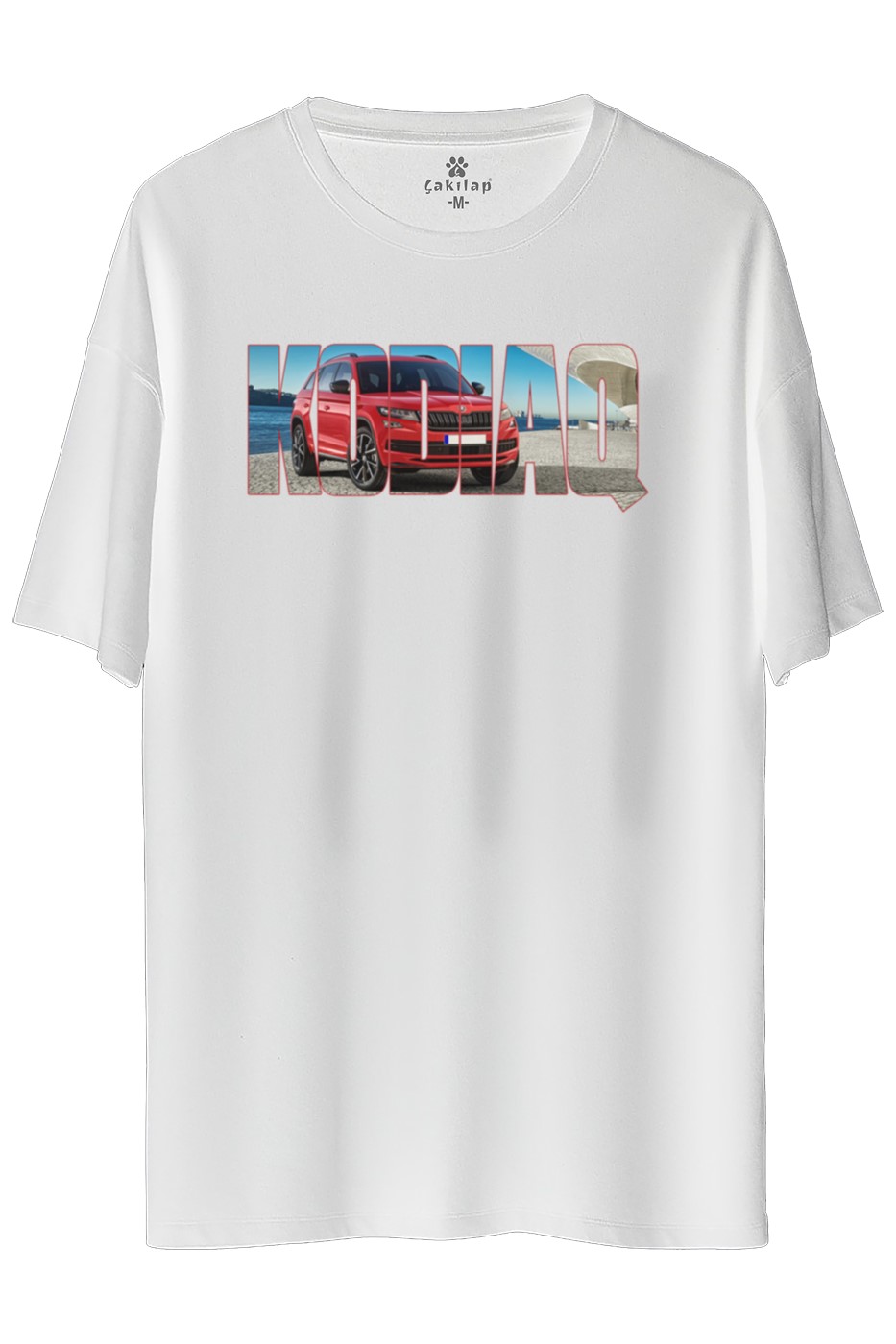 Skoda Kodiaq Baskılı Oversize Tişört