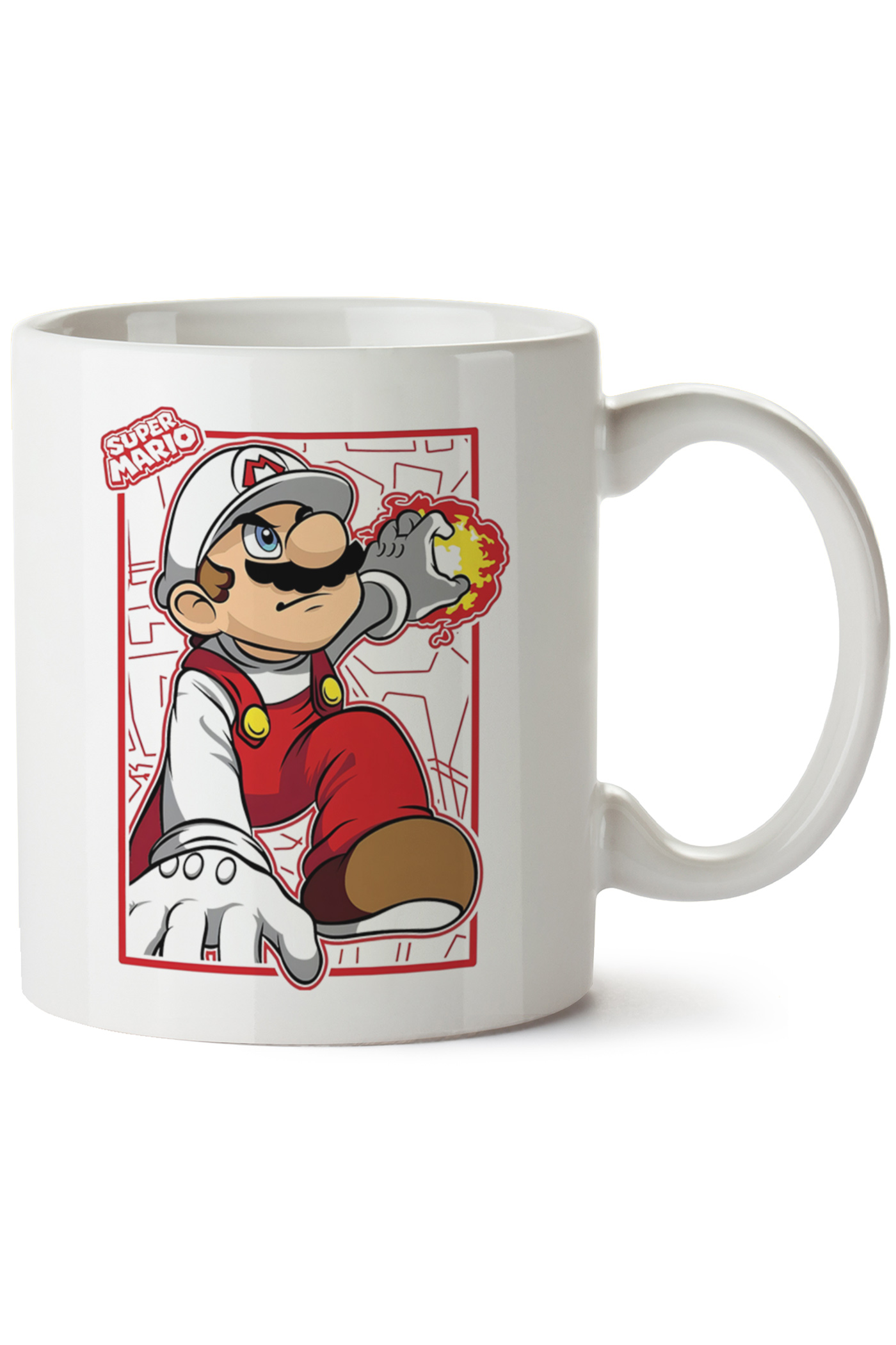 Mario Baskılı Porselen Kupa Bardak