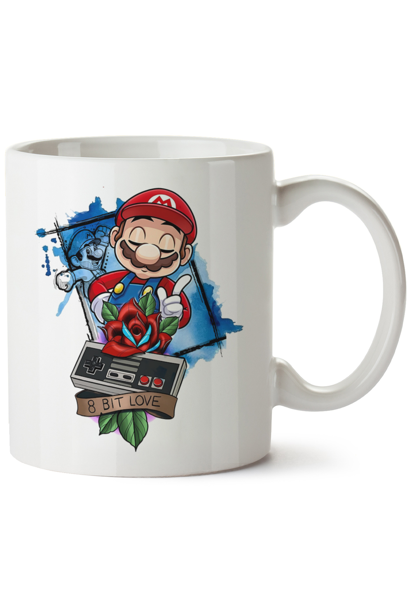 Mario Baskılı Porselen Kupa Bardak