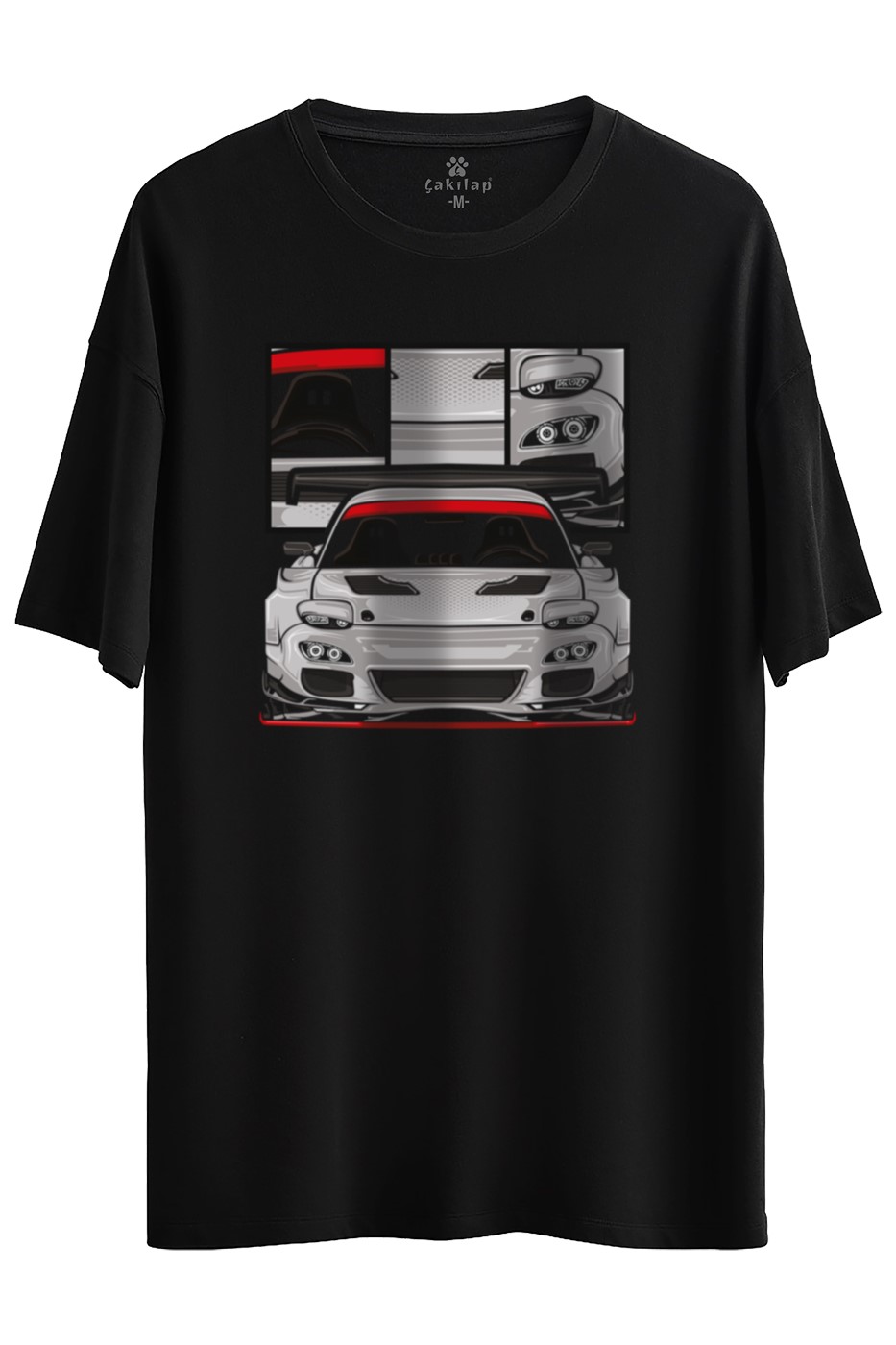Mazda Rx7 Baskılı Oversize Tişört