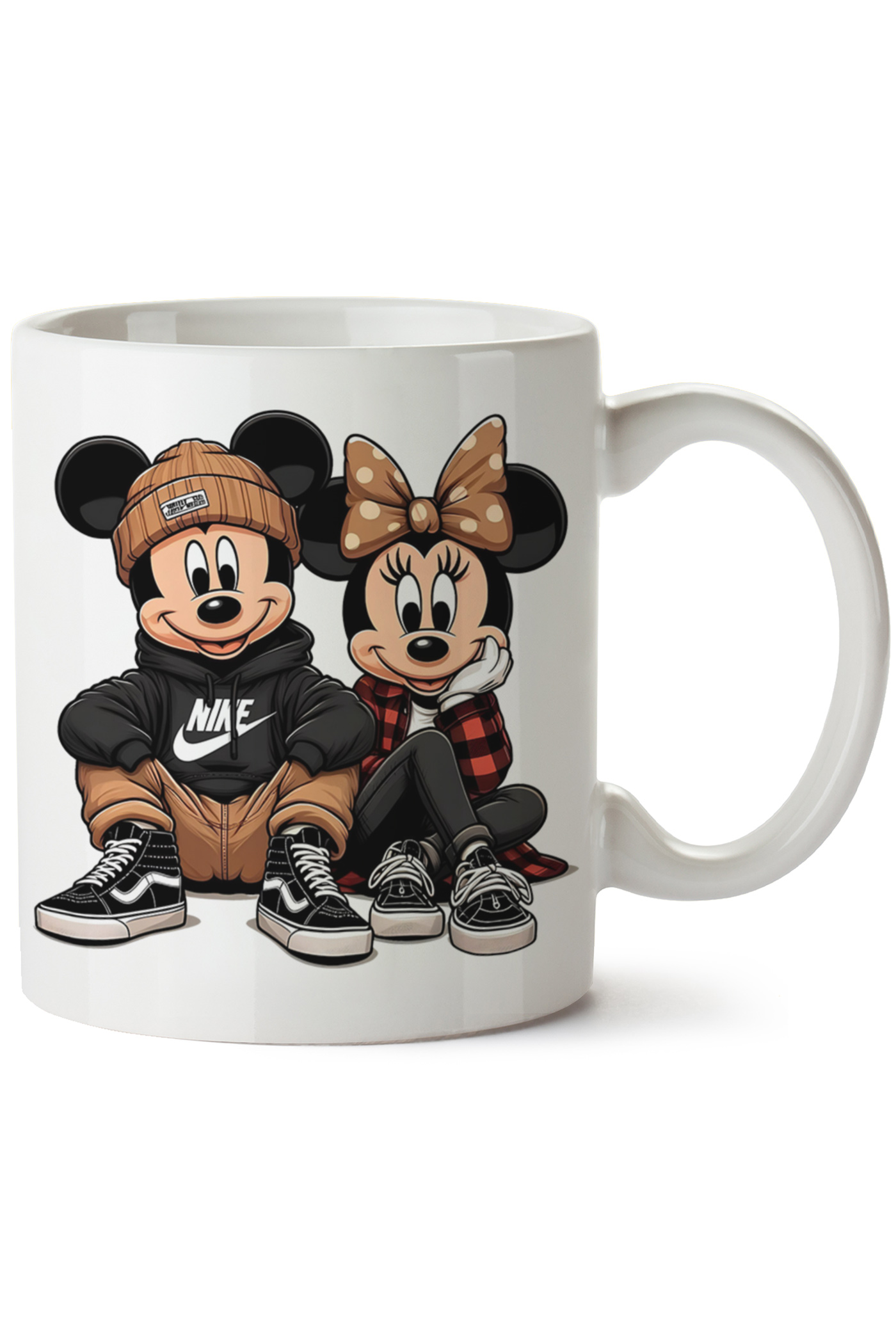 Mickey Minnie Mouse Baskılı Porselen Kupa Bardak