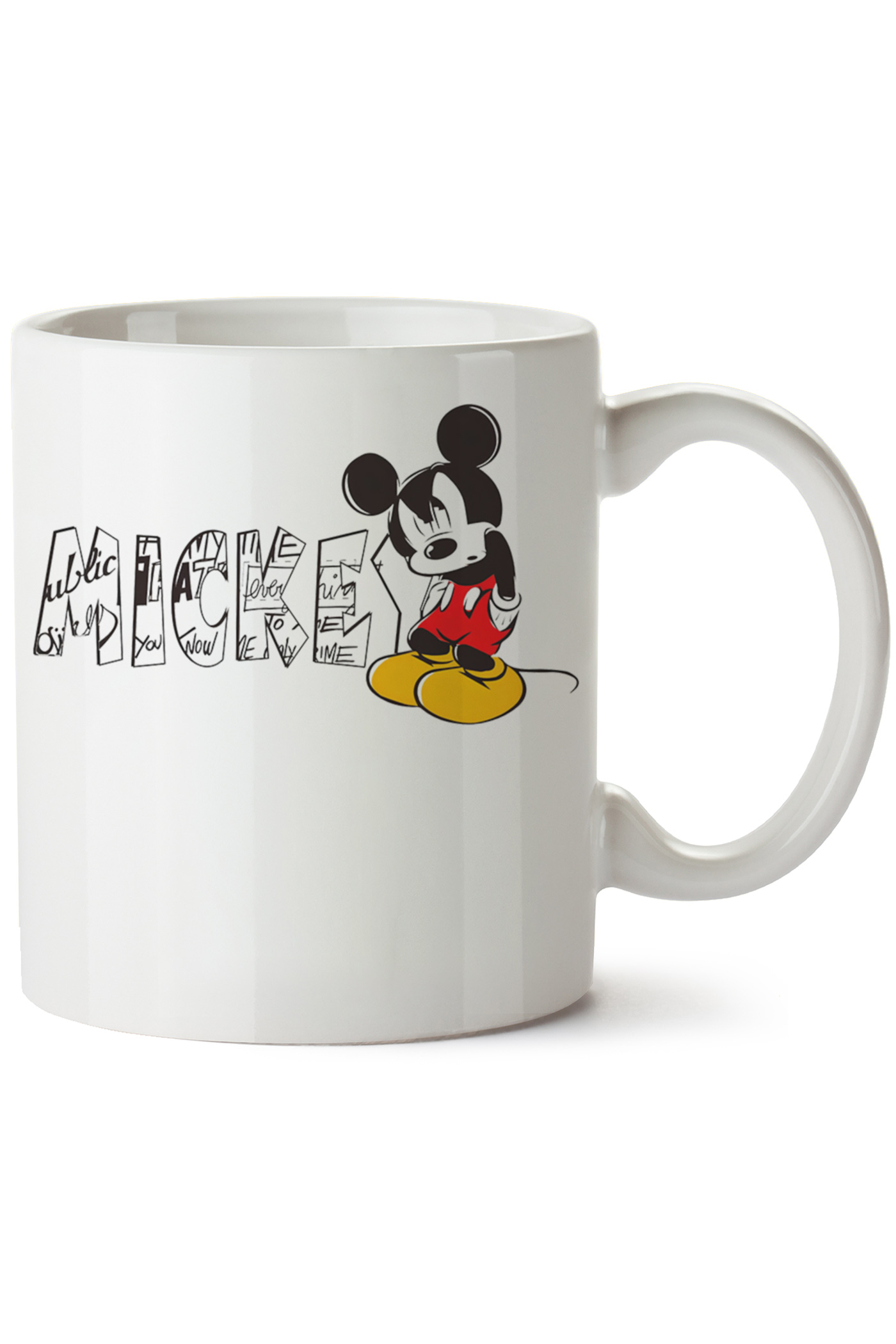 Mickey Mouse Baskılı Porselen Kupa Bardak