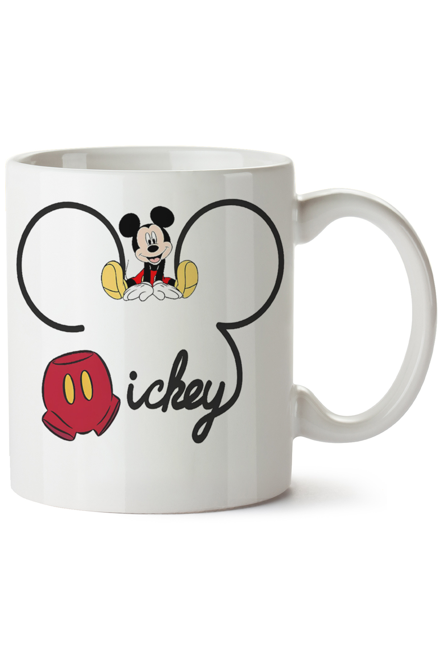 Mickey Mouse Baskılı Porselen Kupa Bardak