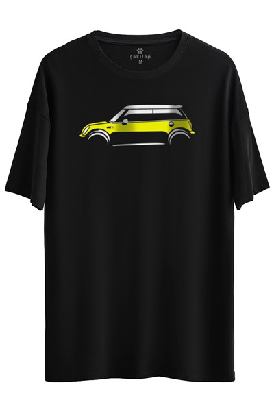 Mini Cooper Baskılı Oversize Tişört