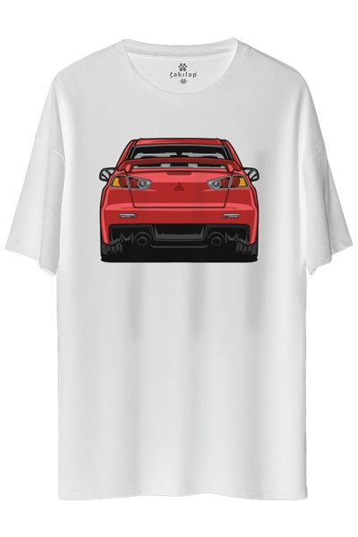 Mitsubishi Evo 10 Baskılı Oversize Tişört