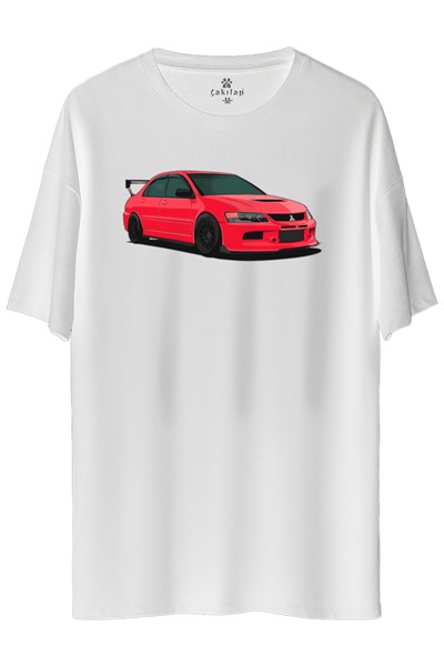 Mitsubishi Evo 9 Baskılı Oversize Tişört