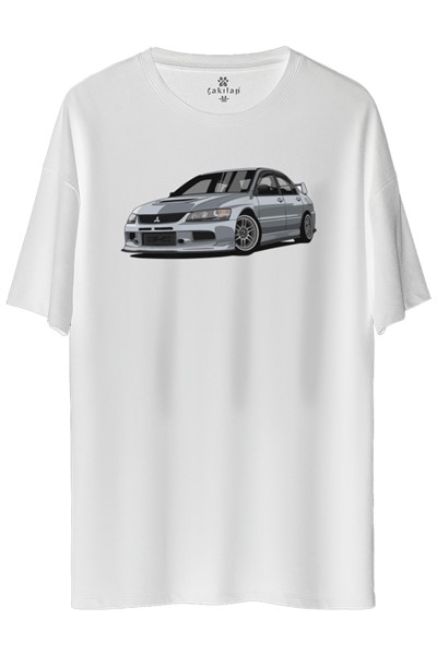 Mitsubishi Evo 9 Baskılı Oversize Tişört