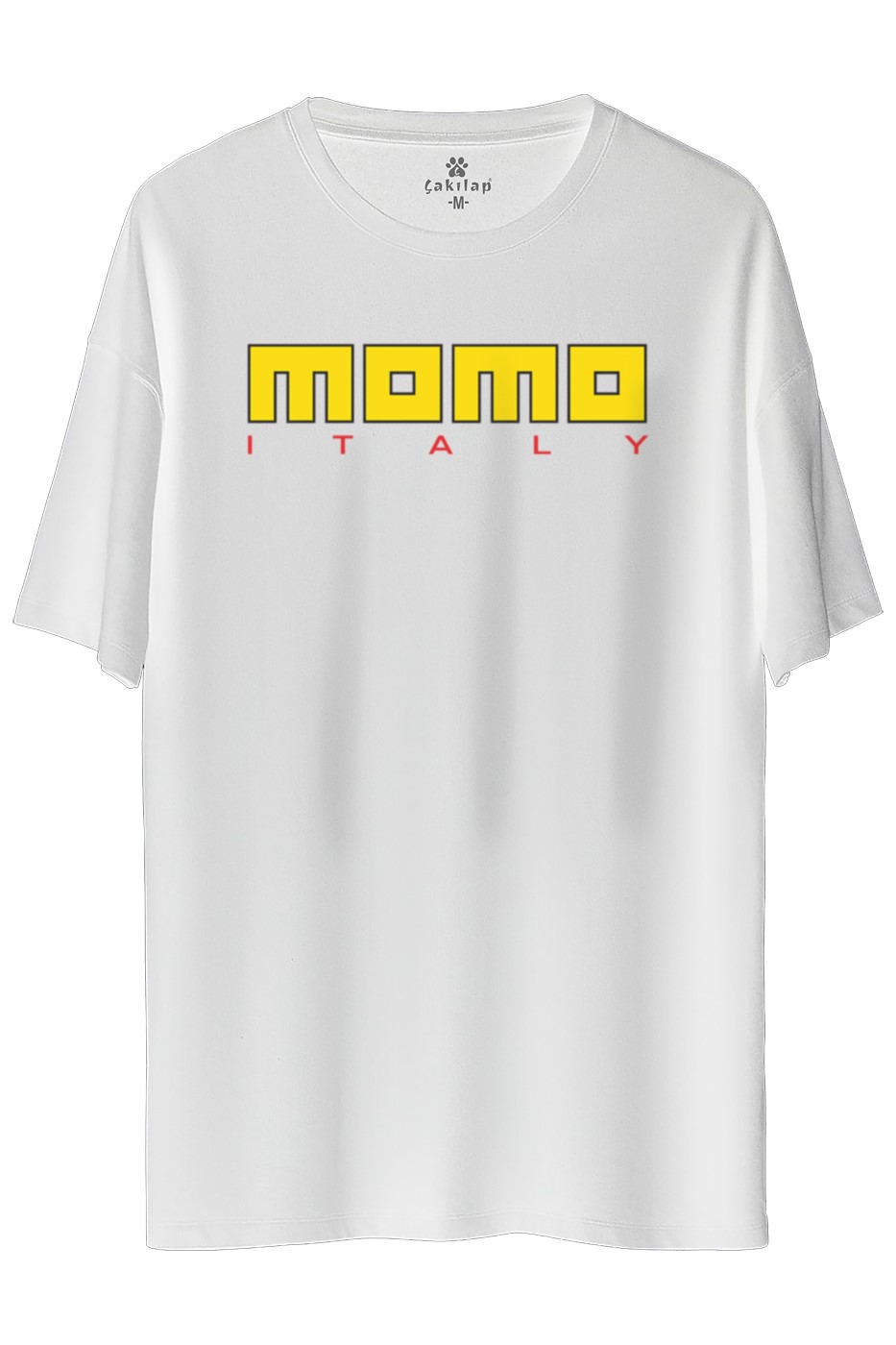 MomoLogo Baskılı Oversize Tişört