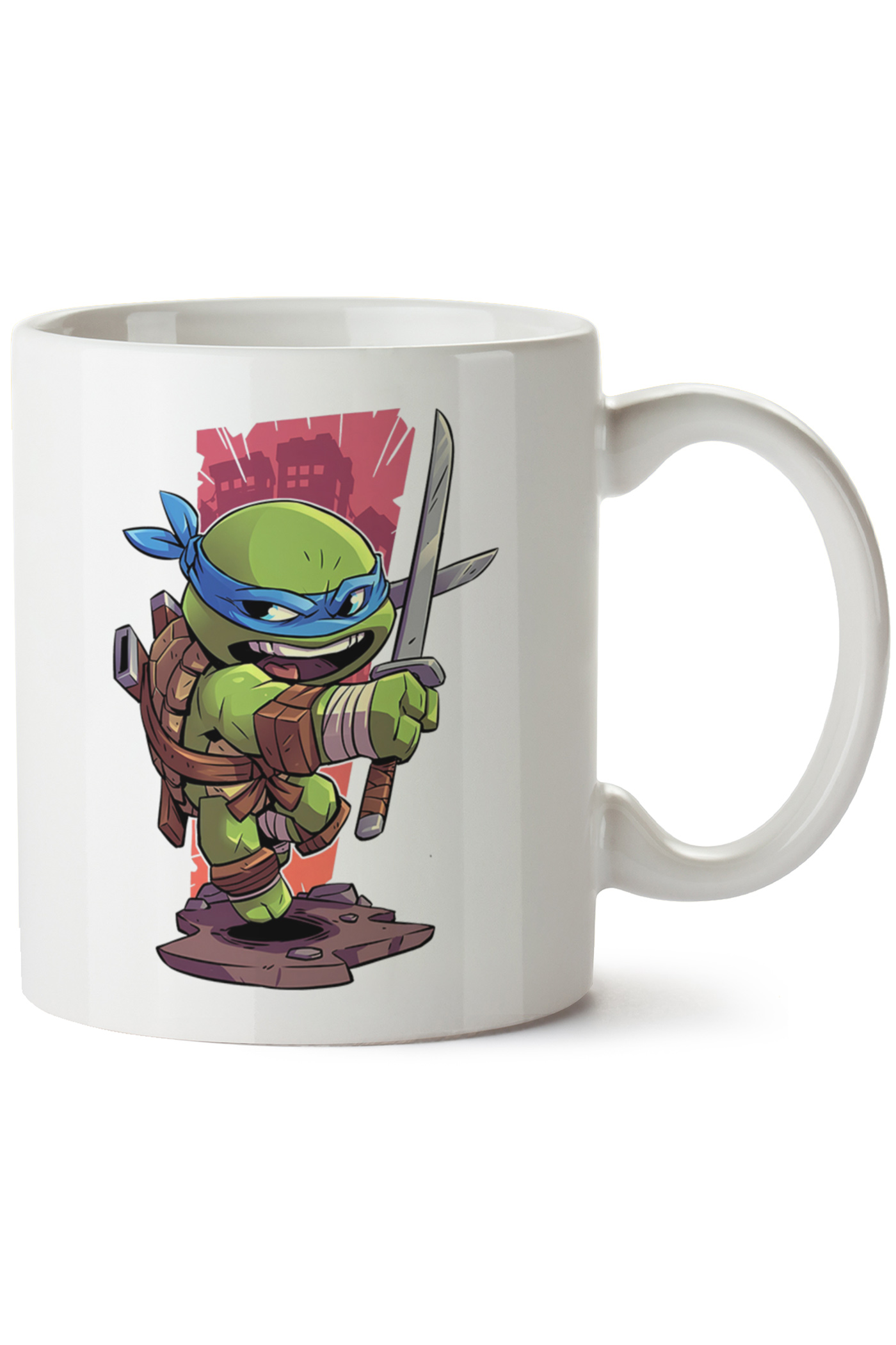 Ninja Kaplumbagalar Leonardo Baskılı Porselen Kupa Bardak