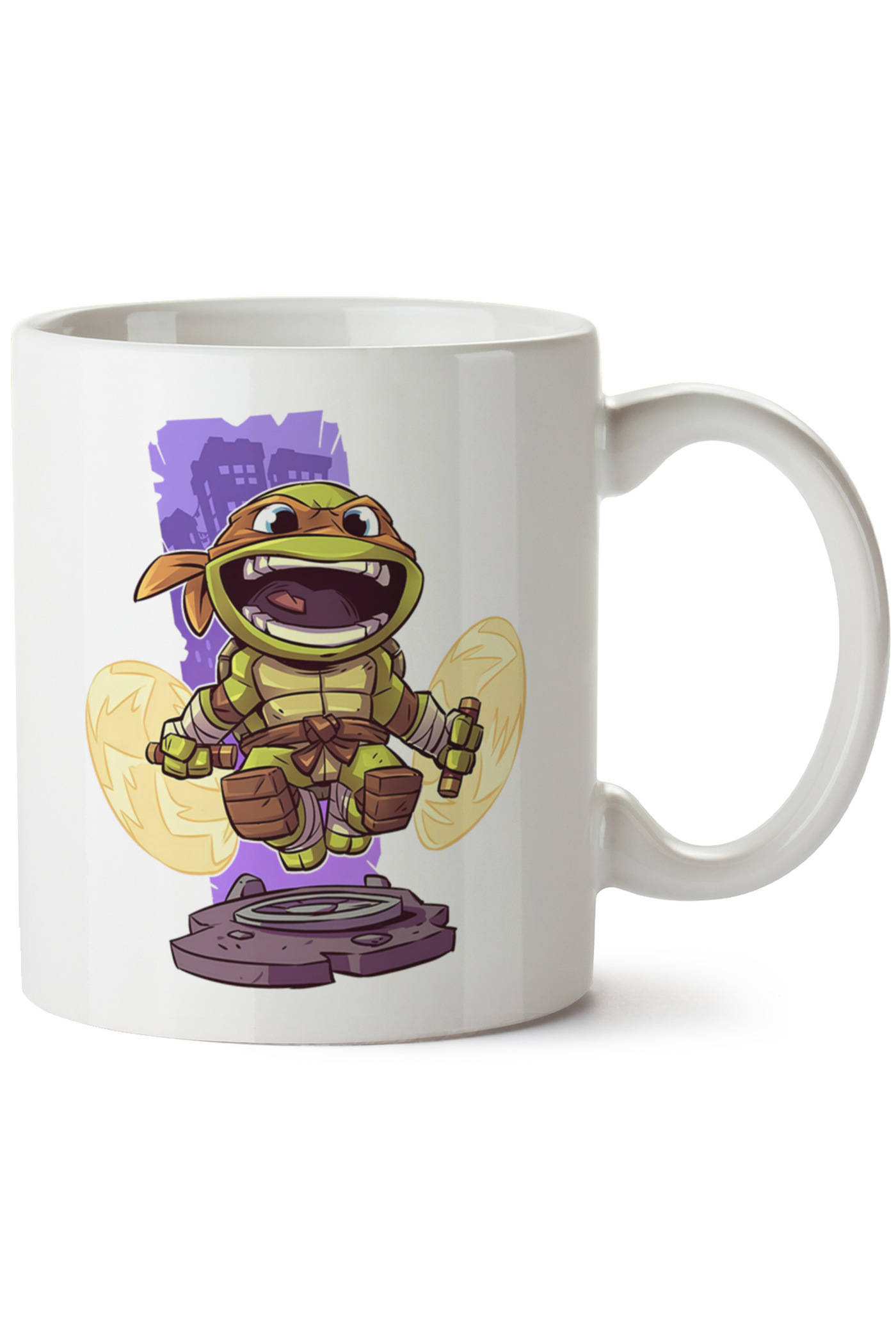 Ninja Kaplumbagalar michelangelo Baskılı Porselen Kupa Bardak