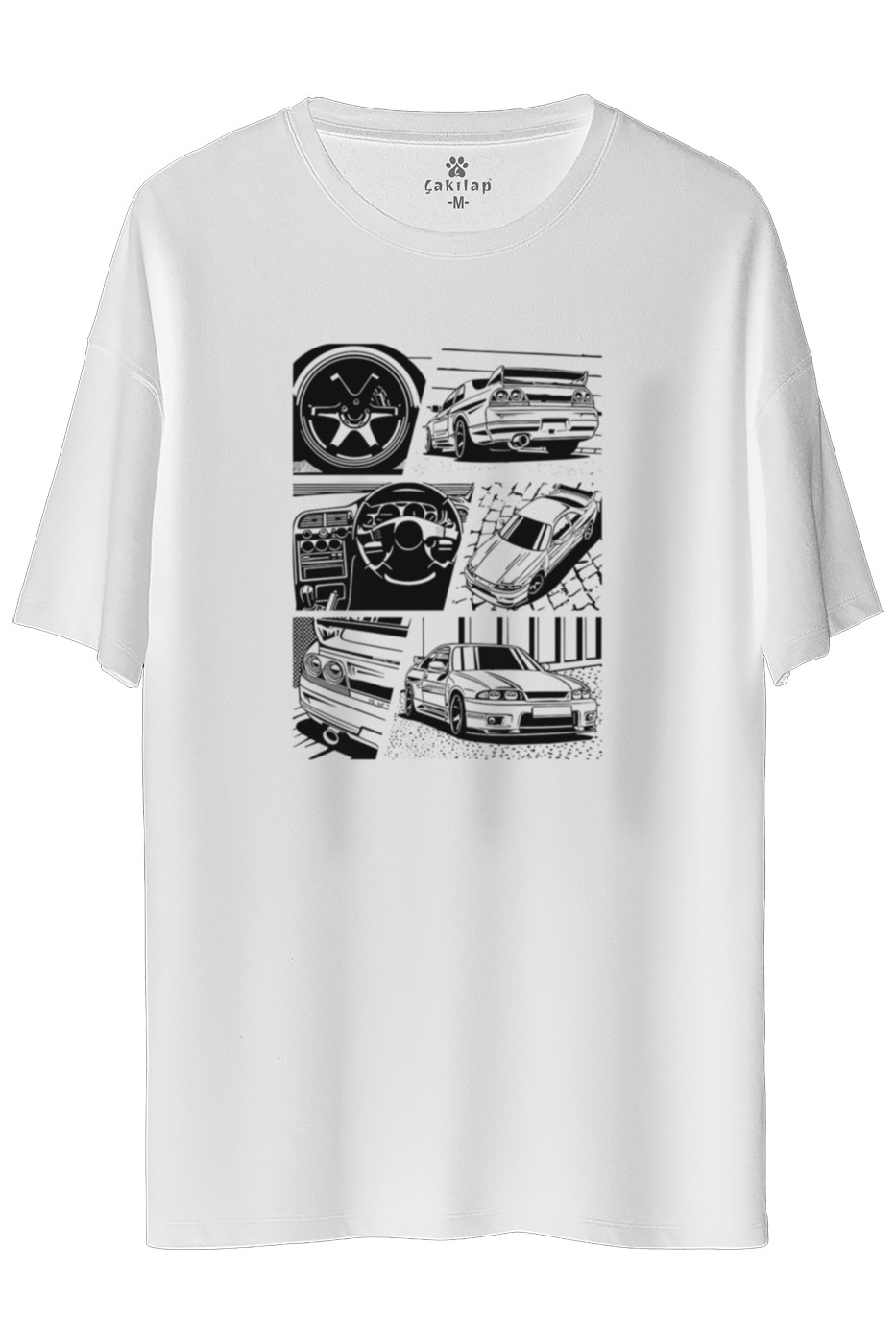 Nissan Qashqai Baskılı Oversize Tişört