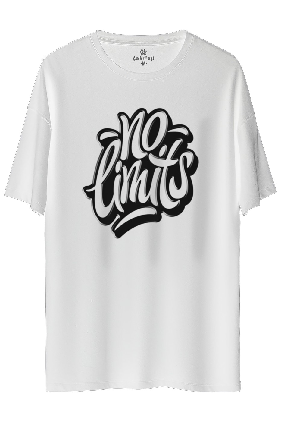 No Limits Baskılı Oversize Tişört