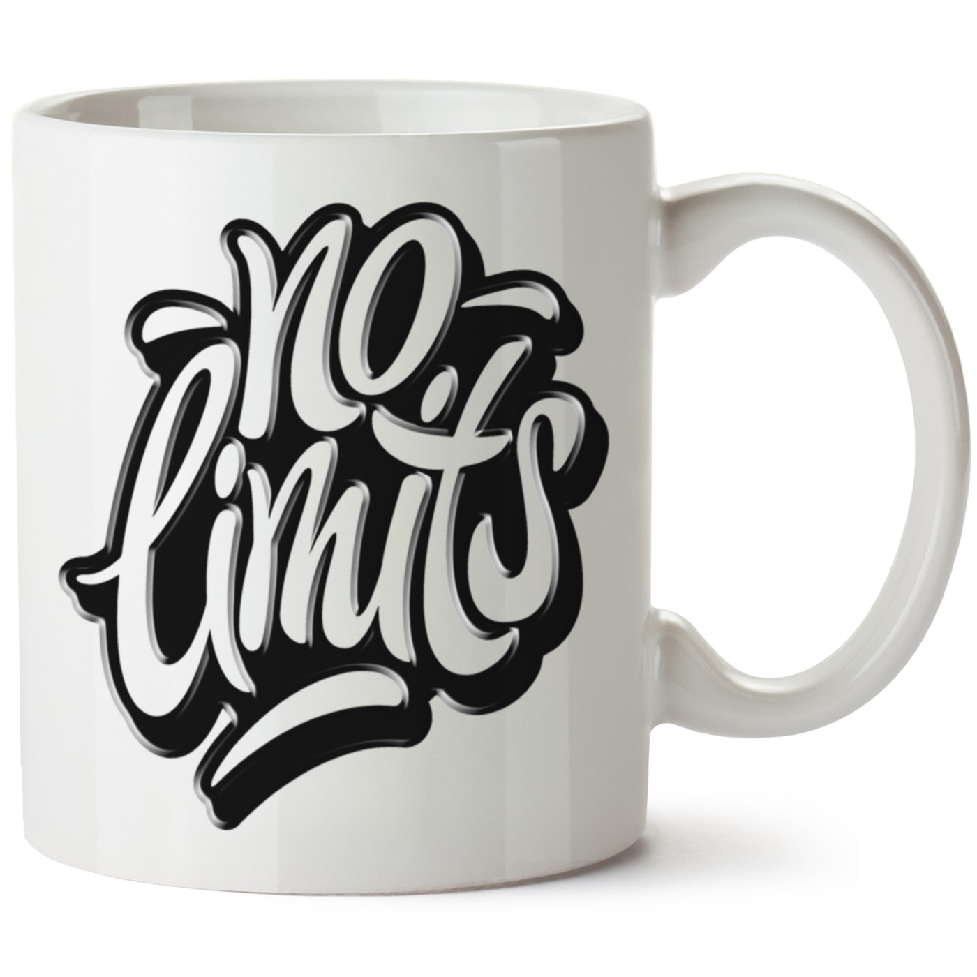 No Limits Baskılı Porselen Kupa Bardak