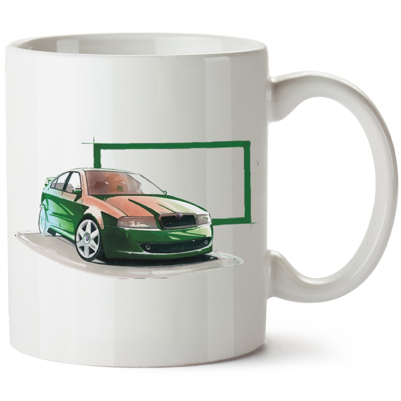 Skoda OctaviaA4 Baskılı Porselen Kupa Bardak