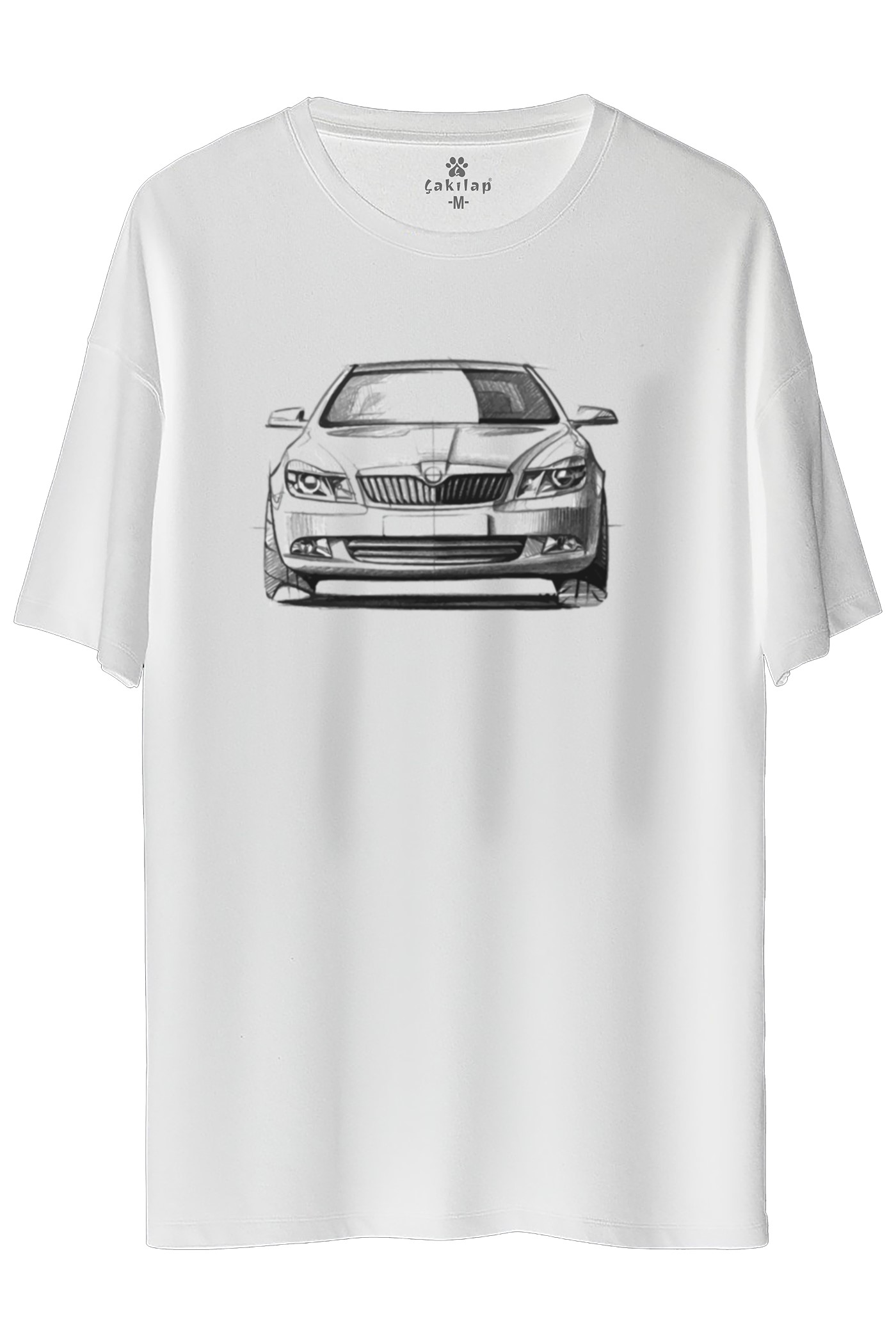 Skoda OctaviaA6 Baskılı Oversize Tişört